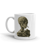 Van Gogh Skull of a Skeleton with Burning Cigarette 1886 Mug