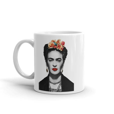 Frida Kahlo With Flowers Poster Artwork Mug