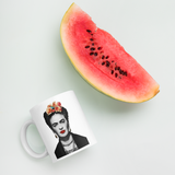 Frida Kahlo With Flowers Poster Artwork Mug