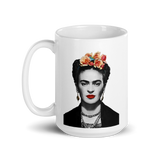 Frida Kahlo With Flowers Poster Artwork Mug