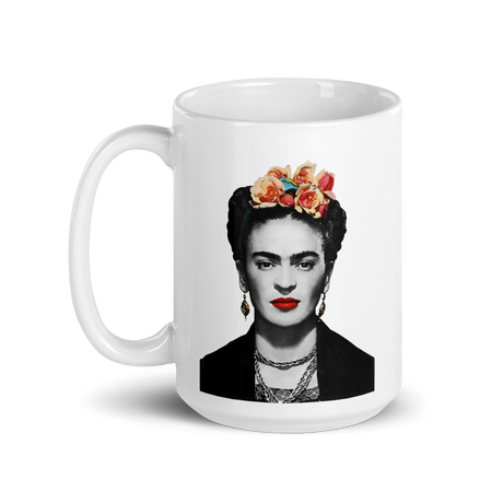 Frida Kahlo With Flowers Poster Artwork Mug