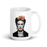 Frida Kahlo With Flowers Poster Artwork Mug