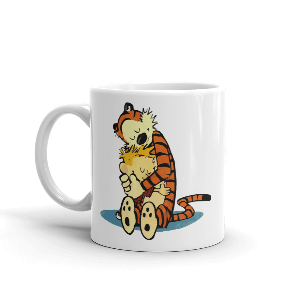 Calvin and Hobbes Hugging Mug