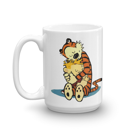 Calvin and Hobbes Hugging Mug