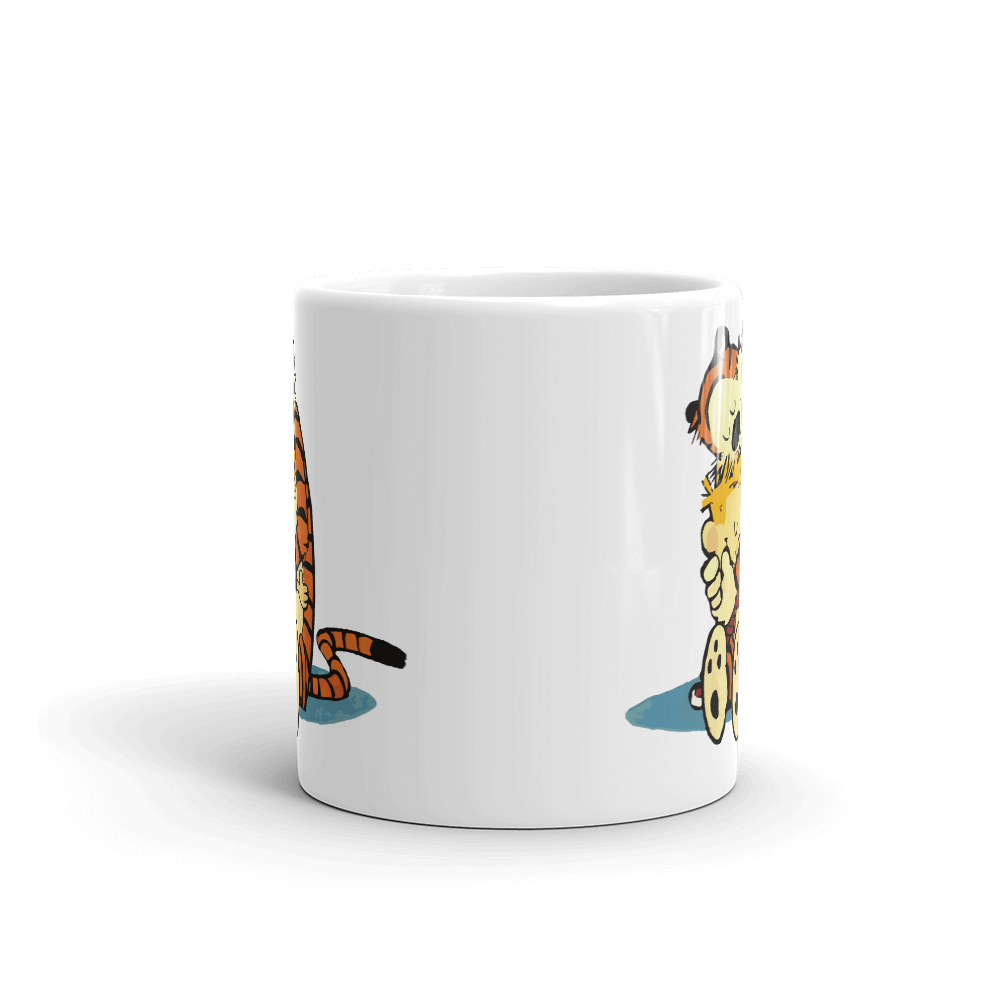 Calvin and Hobbes Hugging Mug