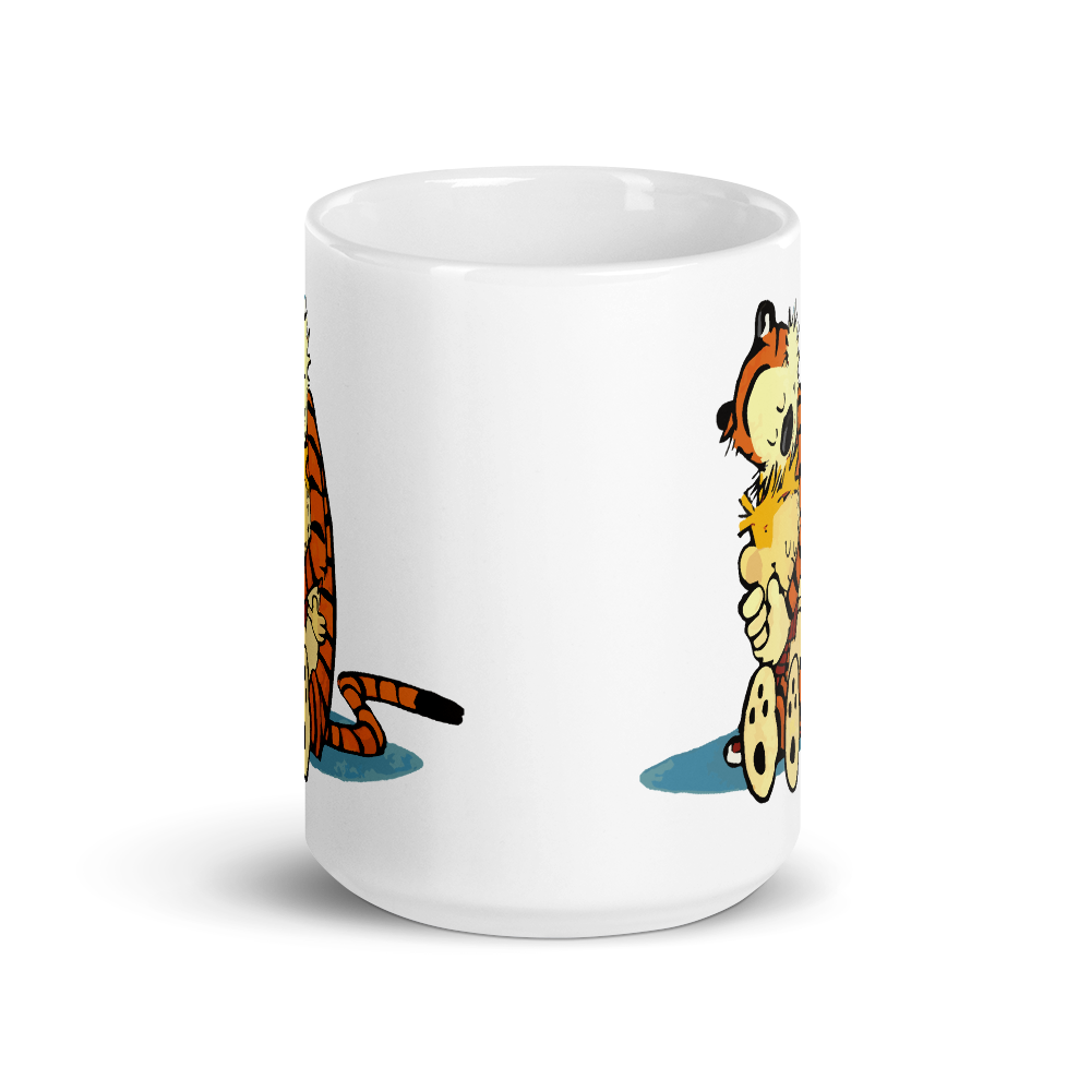 Calvin and Hobbes Hugging Mug