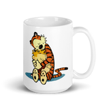 Calvin and Hobbes Hugging Mug