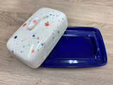 Butter Dish with Celebration Glazed Lid