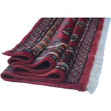 Bokhara Red Velvet Woolen Mat