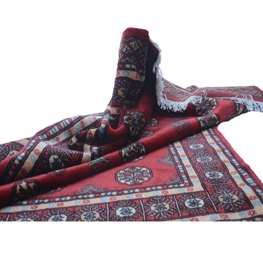 Bokhara Red Velvet Woolen Mat