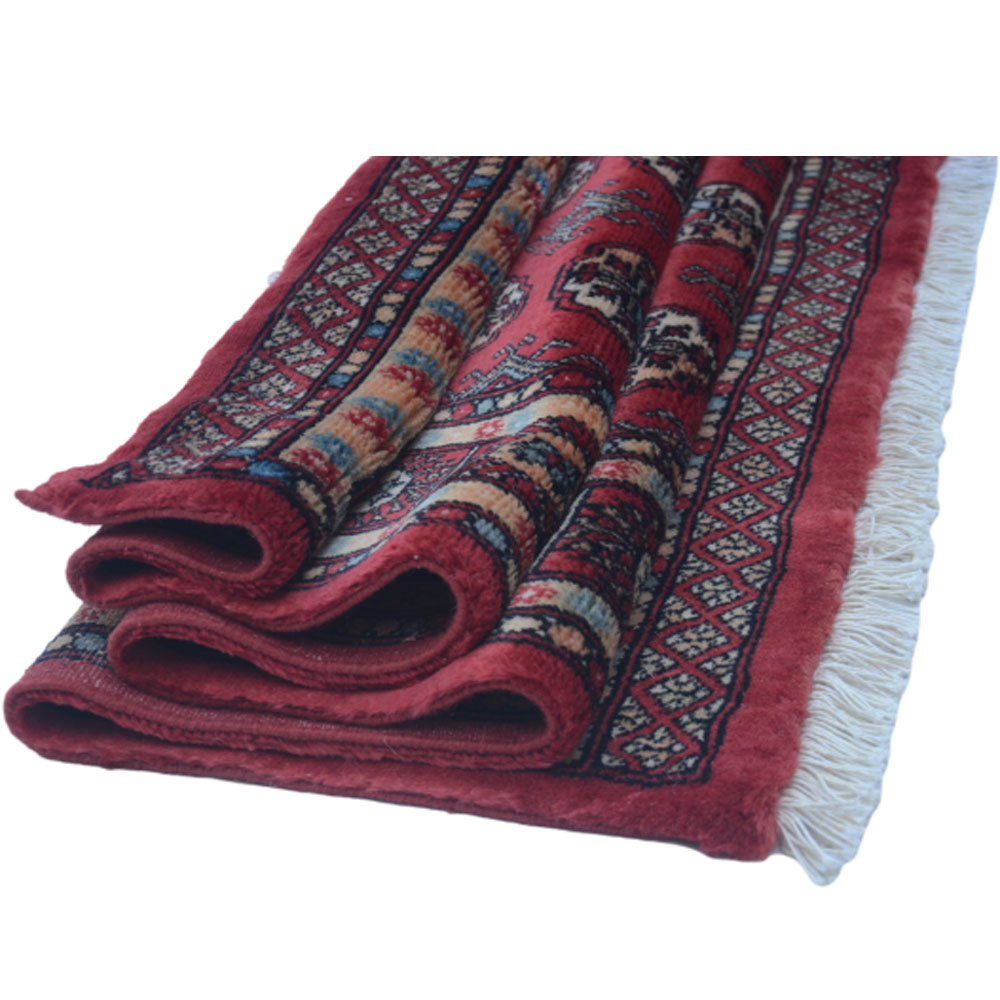 Bokhara Handknotted Cordovan Woolen Mat