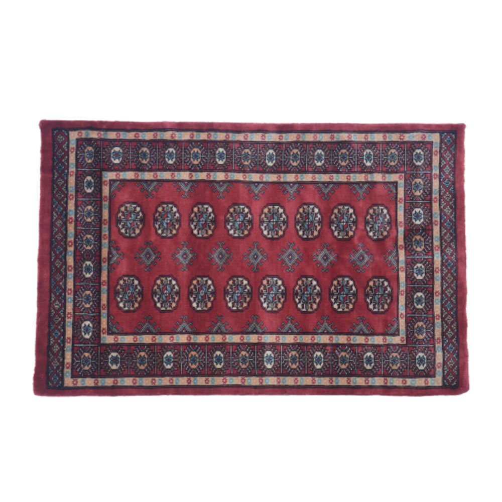 Bokhara Handknotted Cordovan Woolen Mat