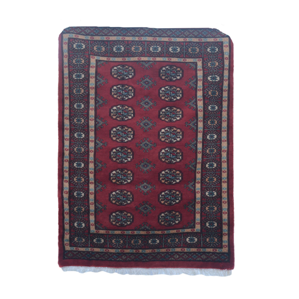 Bokhara Handknotted Cordovan Woolen Mat