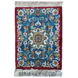 Persian Bokhara Handmade  Blue Dianne Woolen Rug