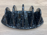 Toast Rack with Speckled Black Glaze