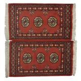 Bokhara Handknotted Vivid Auburn Woolen Mat