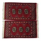 Bokhara Handknotted Cherrywood Woolen Mat