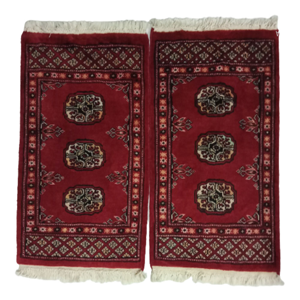 Bokhara Handknotted Cherrywood Woolen Mat