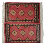 Bokhara Handknotted Apple Blossom Woolen Mat