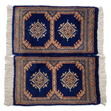 Bokhara Handknotted Gulf Blue Woolen Mat