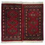 Bokhara Handknotted Persian Plum Woolen Mat