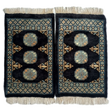 Bokhara Handknotted Smoky Black Woolen Mat