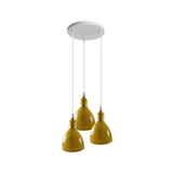 Metal Yellow 3- Light Cluster Pendant Lighting | Shop Now UK~3903