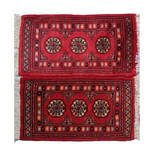 Handknotted Bokhara Brick Red Wool Mat