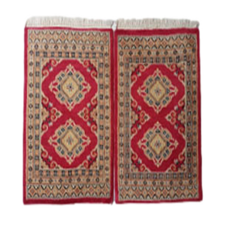 Handmade Slik Bokhara Barley Corn Woolen Rug