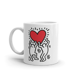 Men Holding Heart Icon, Street Art Mug