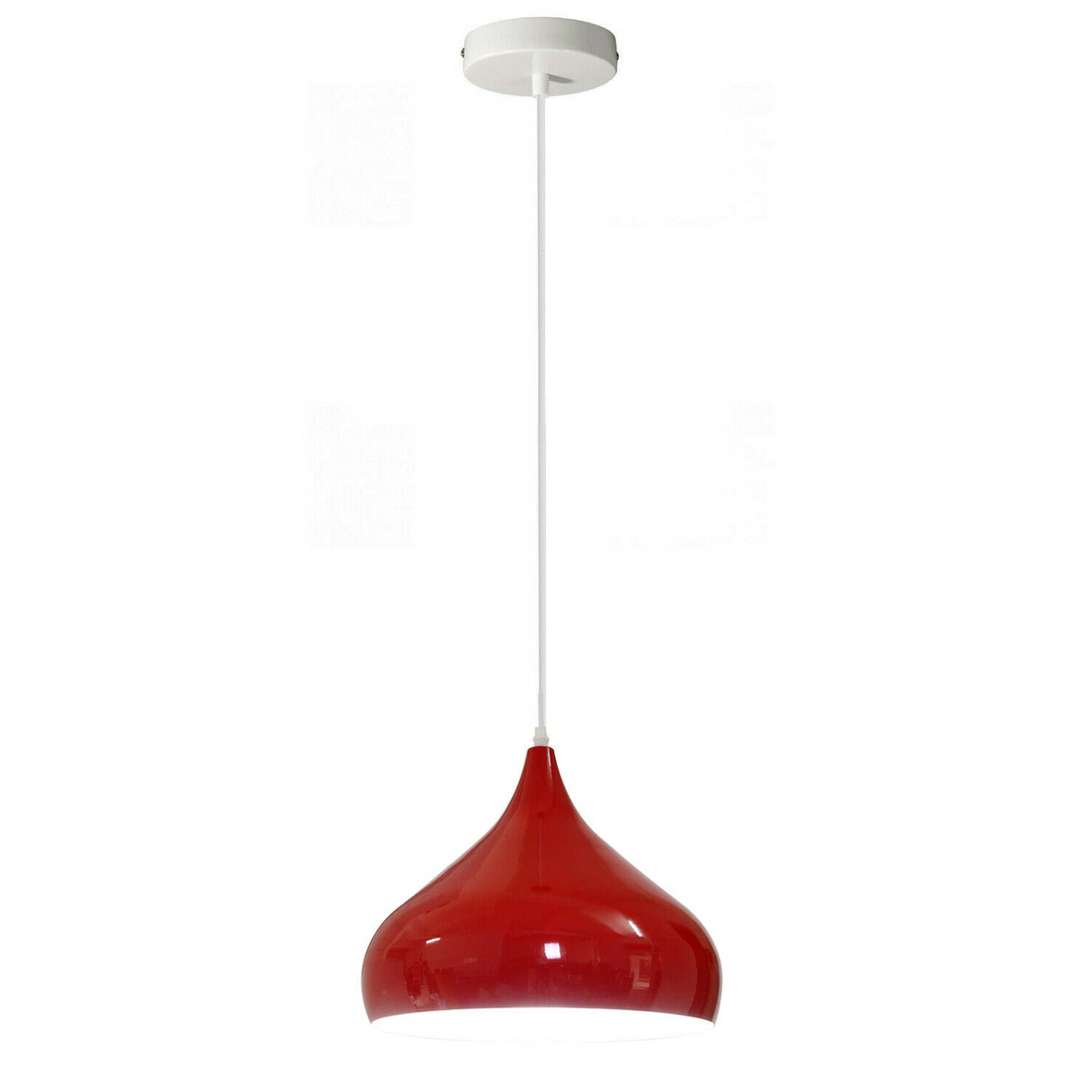 Vintage Industrial Metal Ceiling Red Hanging Pendant Shade~2504