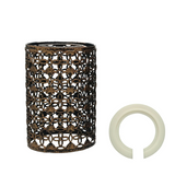 Retro Style Brushed Copper Drum Lampshade Easy Fit Metal Lightcage~2448