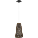 Modern Wicker Rattan Basket Style Ceiling Pendant Light Shade~1961