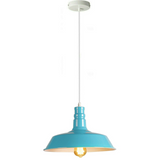 Light Blue Pendant Light Lampshade Ceiling Light Shade With Bulb~1795