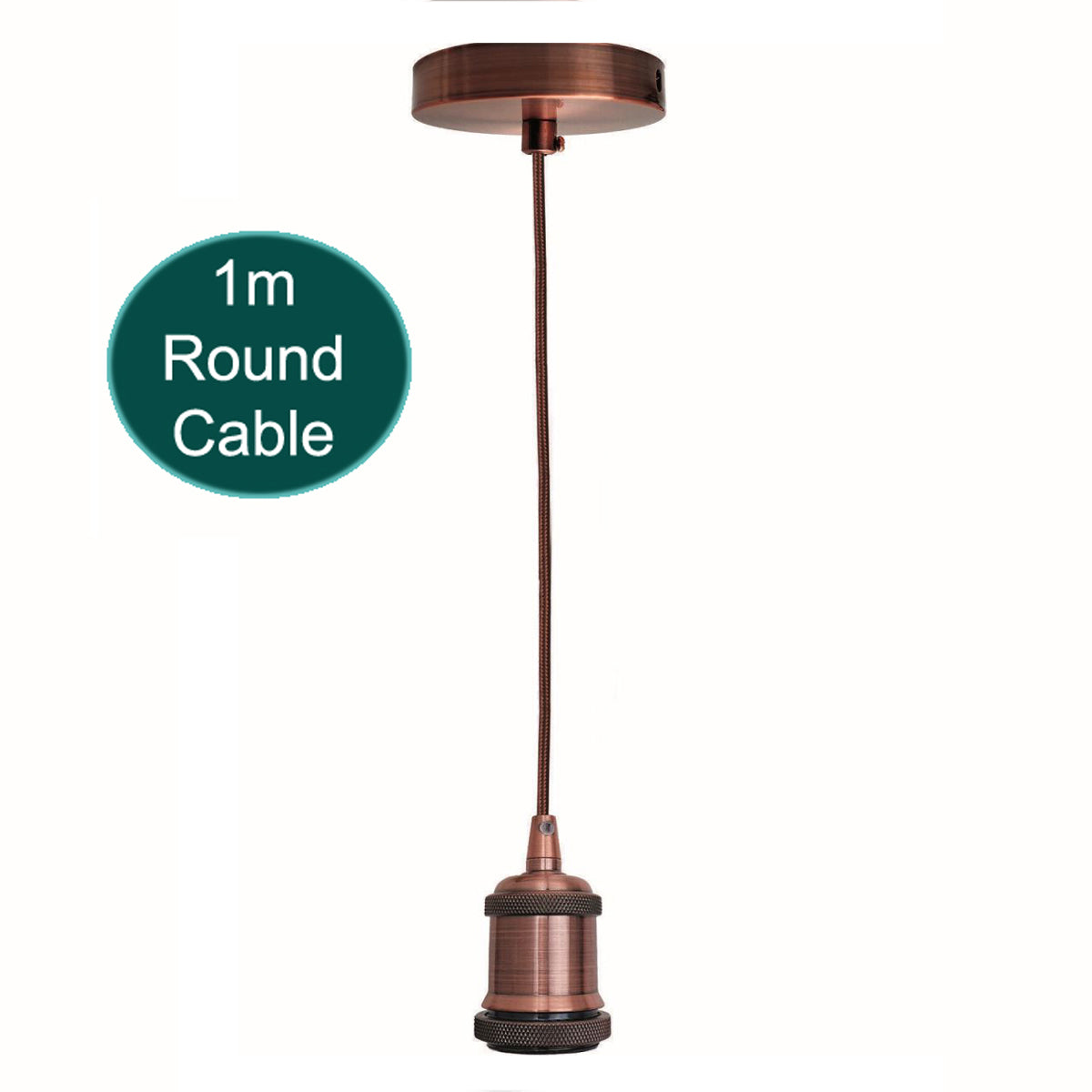 1m Pendant Light E27 Base Copper Holder~1703