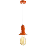 Orange Ceiling Light Fitting Industrial Pendant Lamp Bulb Holder~1682