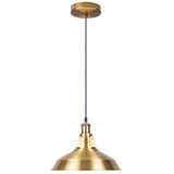 Yellow Brass Industrial Metal Ceiling Pendant Light Shade Hanging Lights~1570