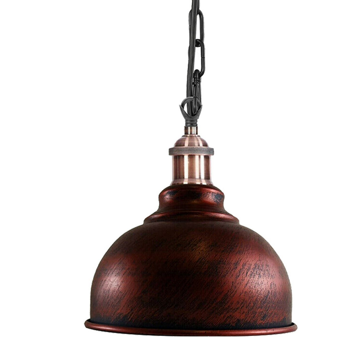 Industrial Vintage Ceiling Light Rustic Red Metal Conduit Retro Pendant Lamp~1258