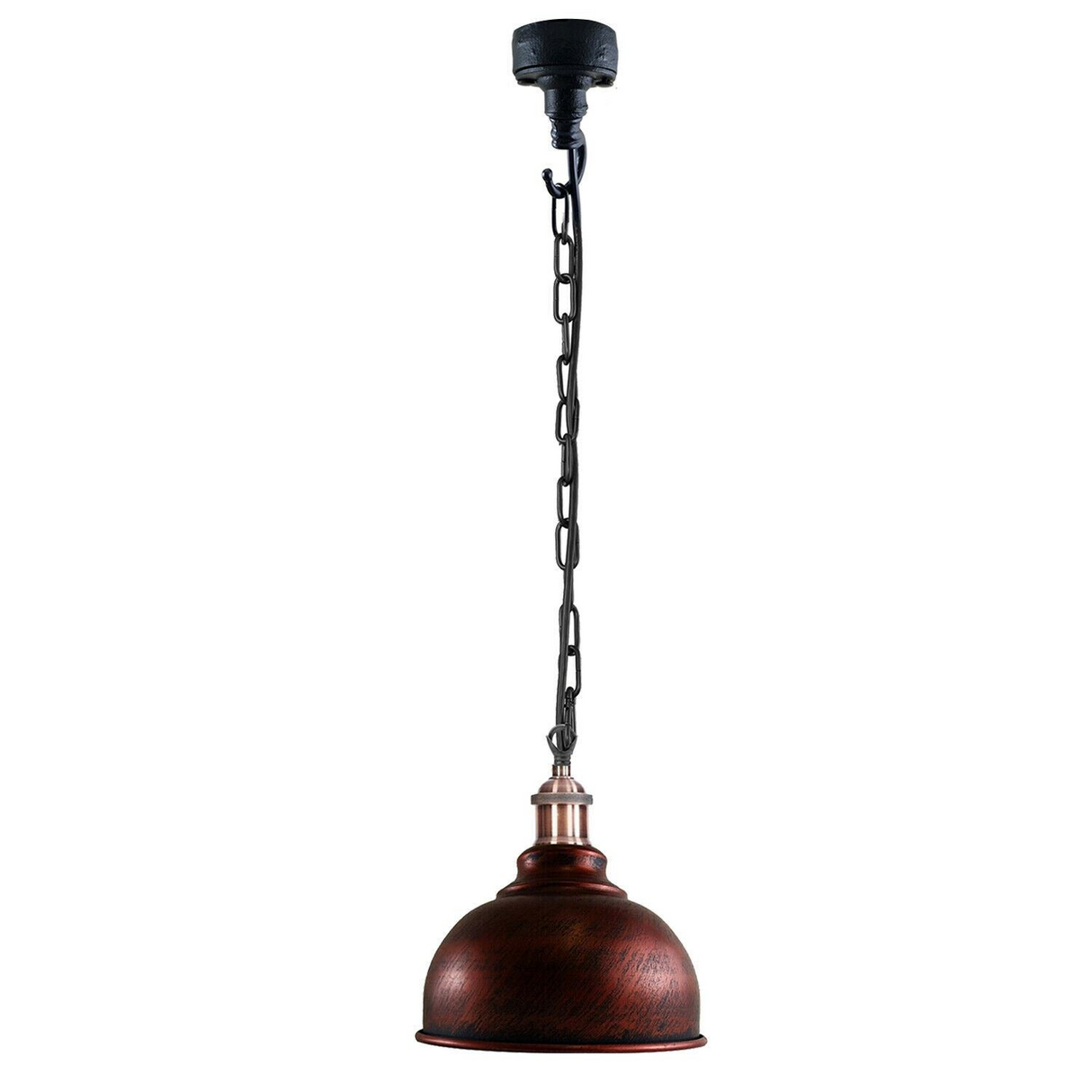 Industrial Vintage Ceiling Light Rustic Red Metal Conduit Retro Pendant Lamp~1258