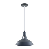 Industrial Vintage Modern Metal Retro  E27 Ceiling Grey Barn Slotted Pendant Shade~3737