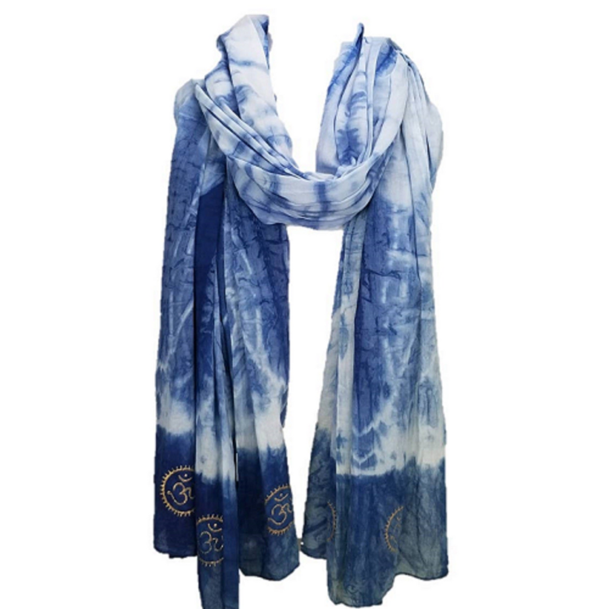 Eternity  Indigo Cotton Scarf