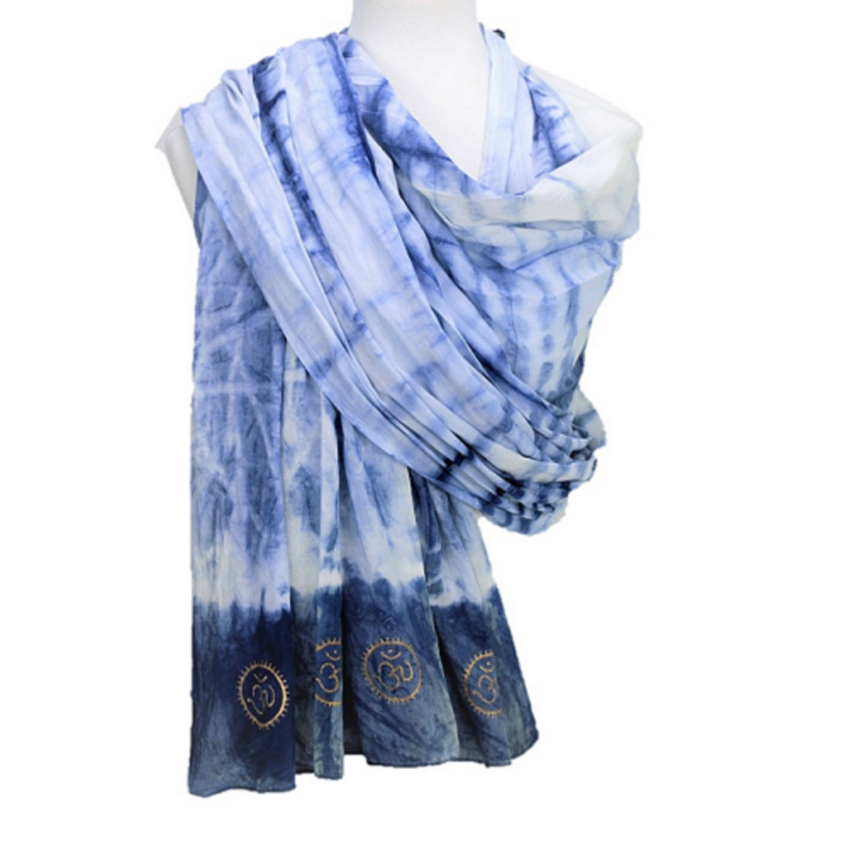 Eternity  Indigo Cotton Scarf